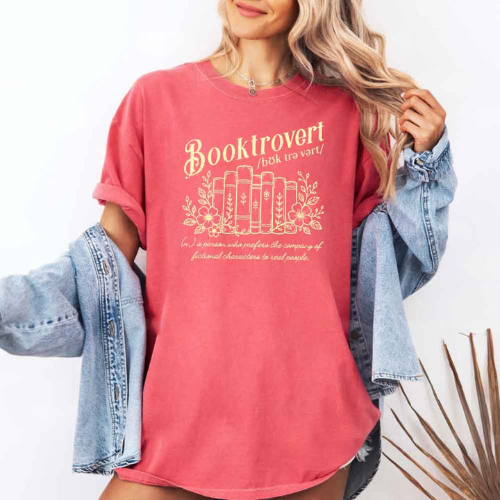 Booktrovert Comfort Colors Shirt - Book Lover Tee