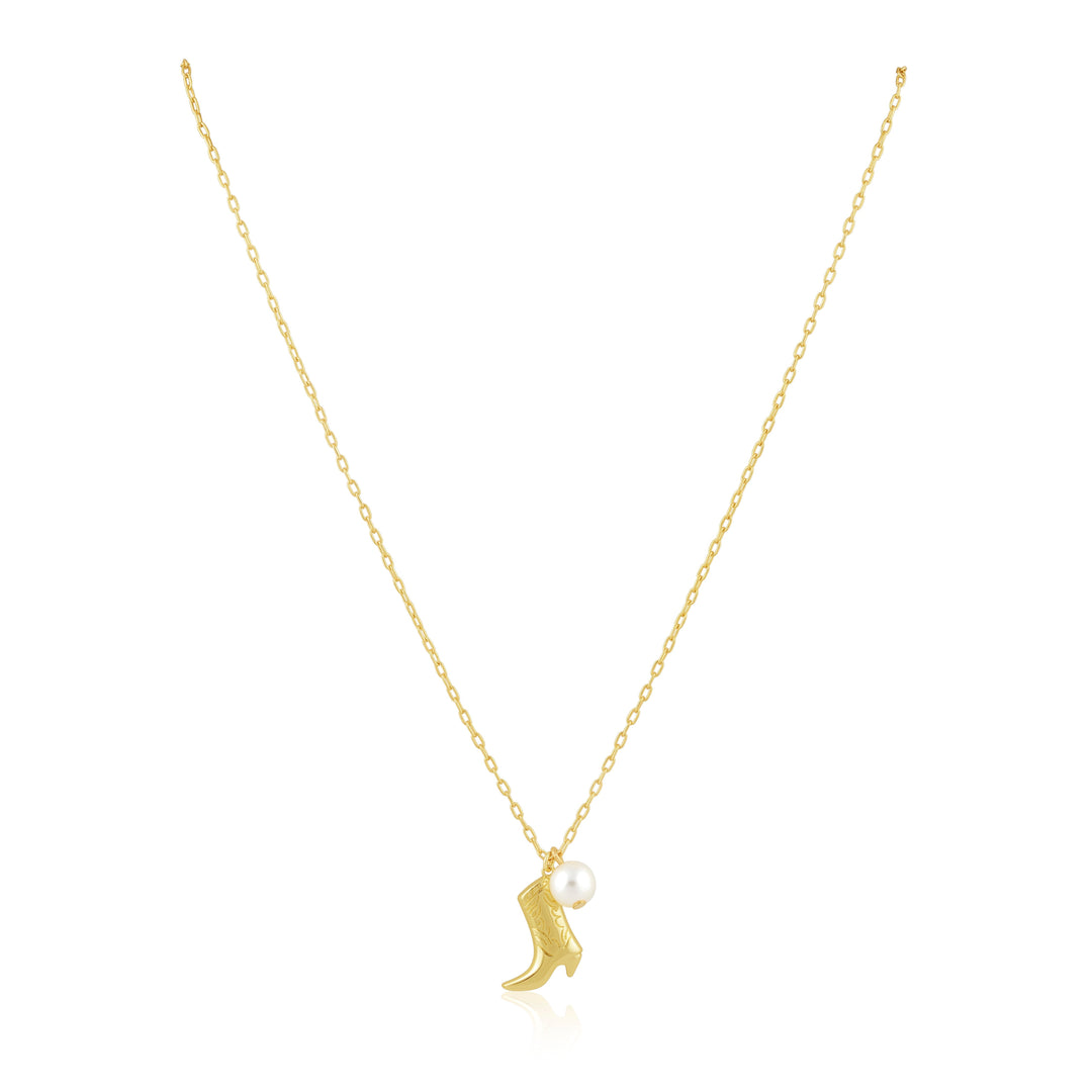 Boot N' Pearl Necklace