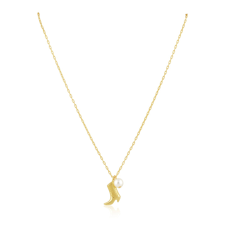 Boot N' Pearl Necklace