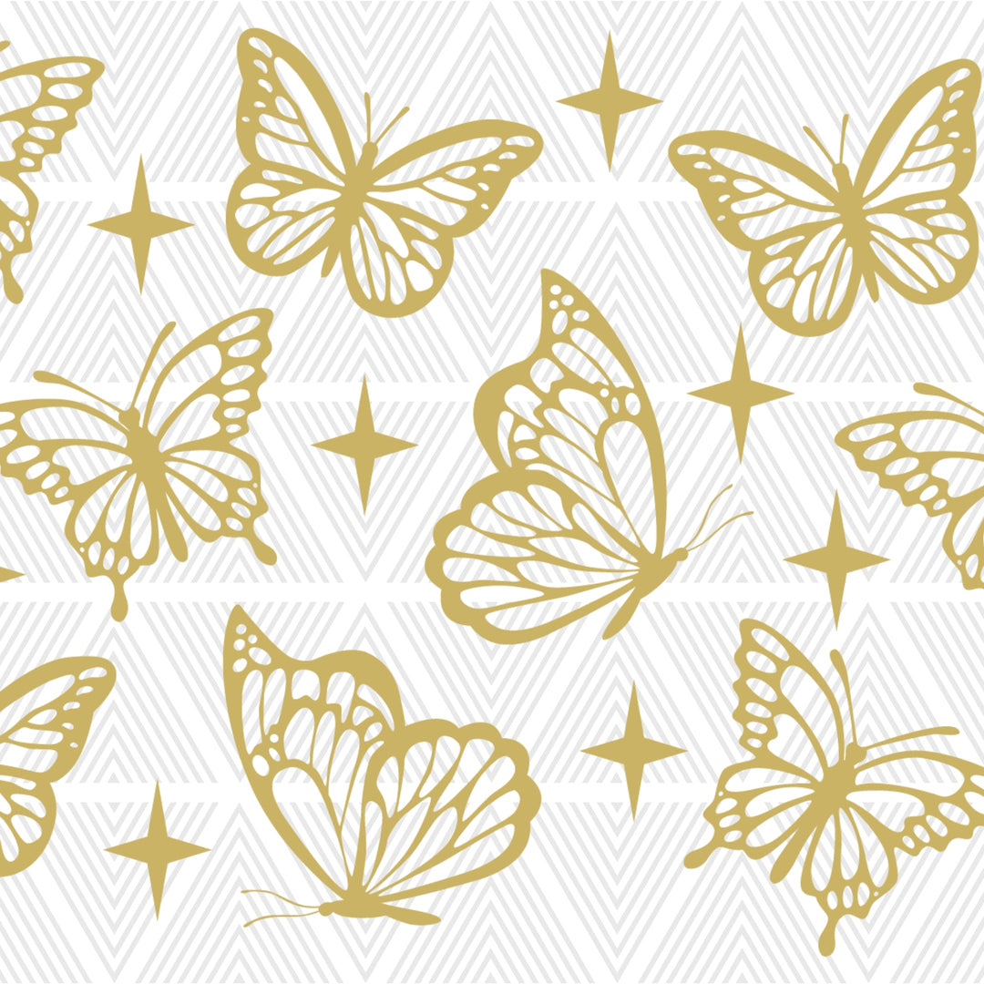 Butterfly Garden Glass Cup