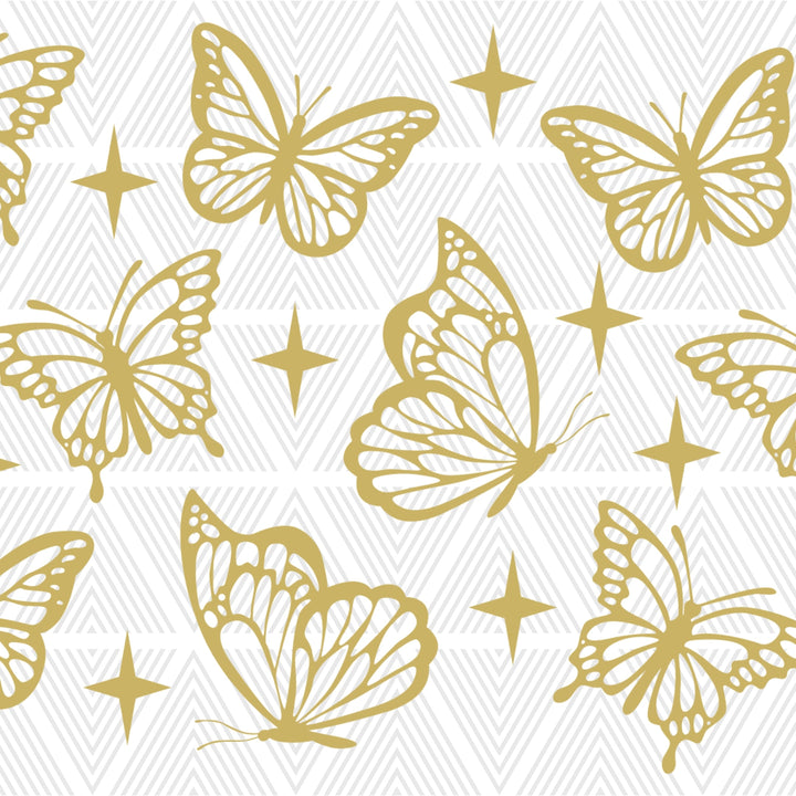 Butterfly Garden Glass Cup