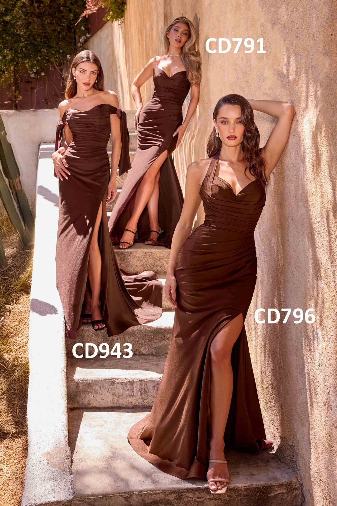 Ladivine CD943 Fitted Stretch Jersey Long Formal Dress Off Shoulder
