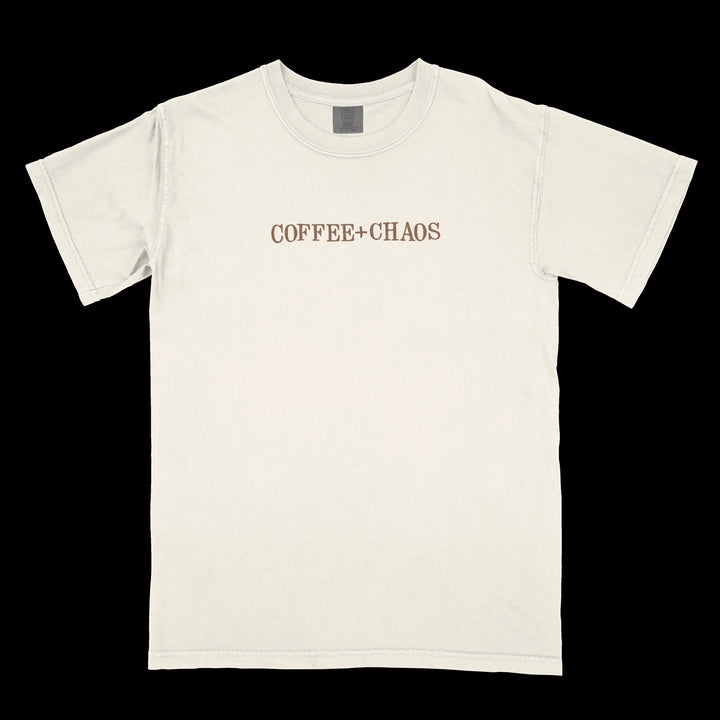 Embroidered Coffee + Chaos Tee