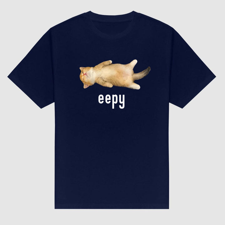 "Eepy Cat" Silly Sleepy Cat Meme T-Shirt - Cute Cat Lover Apparel, Funny Meme Tee