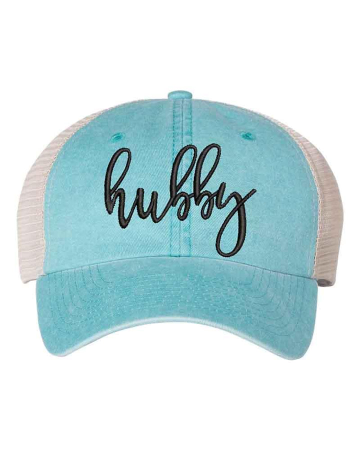 Embroidered Wifey/Hubby Trucker Hat – Anniversary Gift Cap