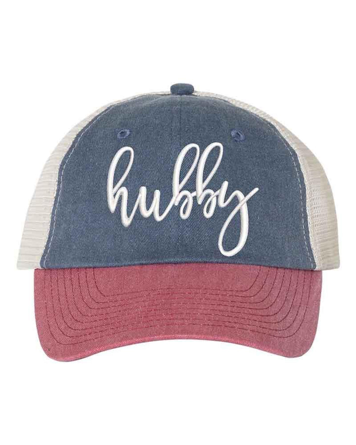 Embroidered Wifey/Hubby Trucker Hat – Anniversary Gift Cap