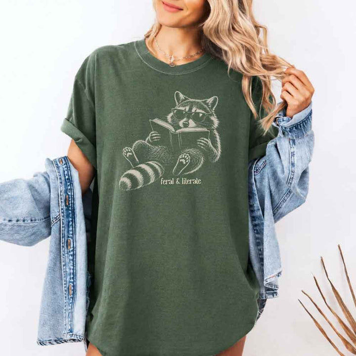 Feral & Literate Comfort Colors - Book Lover Tee