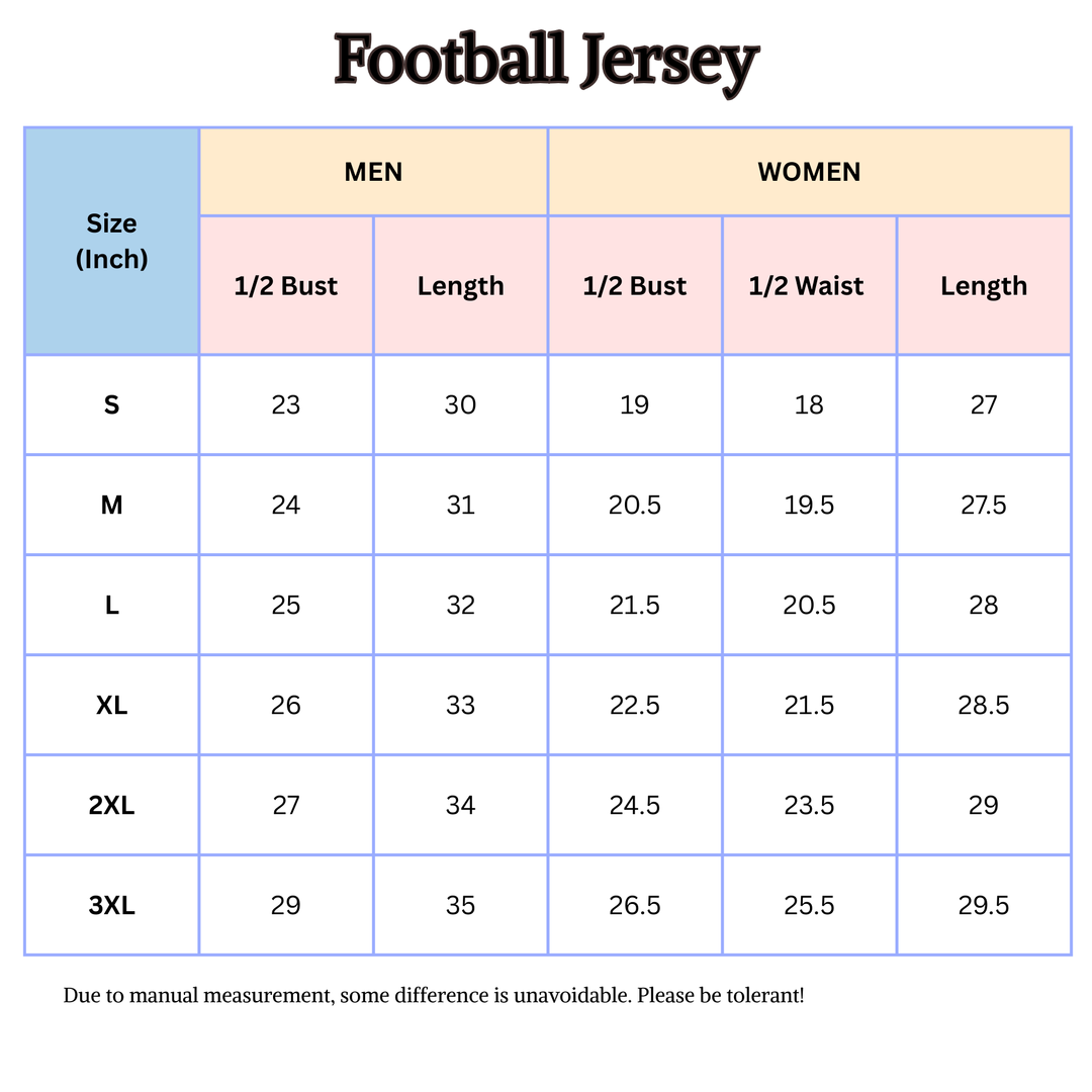 Football Jersey for Men Women | College Game Day Fan Gear Shirt