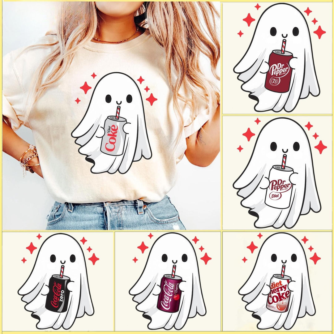 Funny Skeleton Ghost Halloween T-Shirt - Spooky Graphic Tee, Ghost Lover Gift, Unisex Soft Cotton Shirt