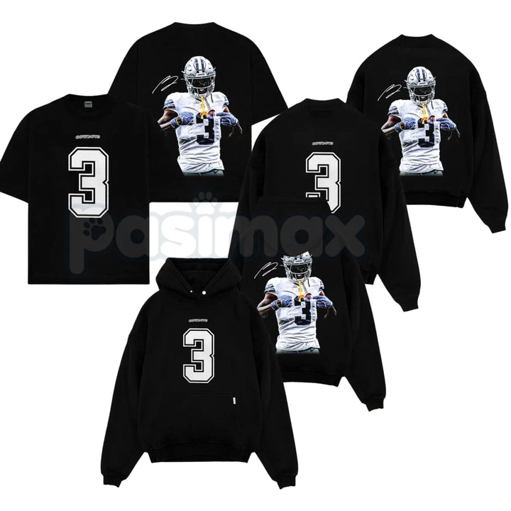 George Pickens 3 Celly For Cowboys Game Day Fits – Cotton Hoodie, Sweatshirt & T-Shirt