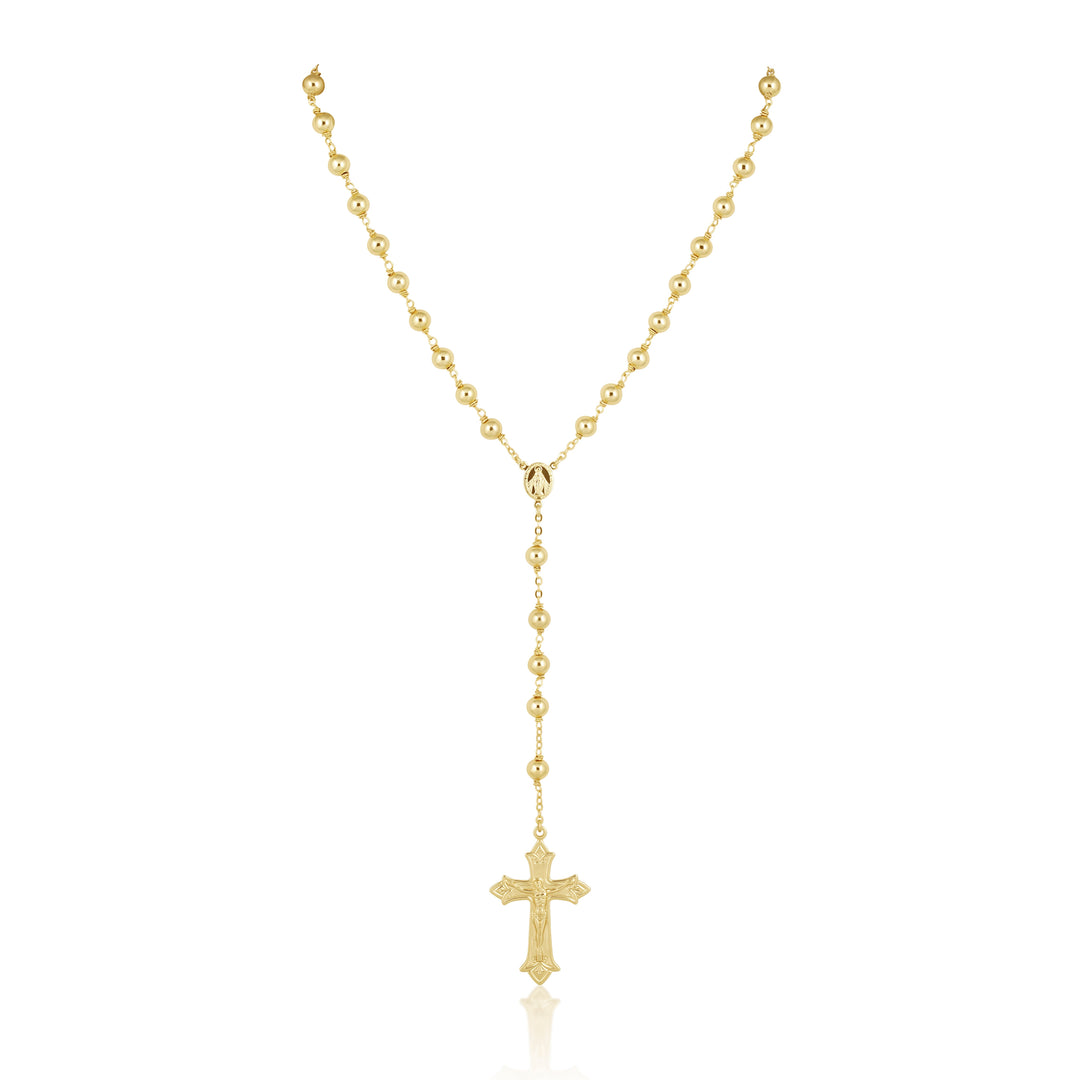 Golden Rosary Lariat