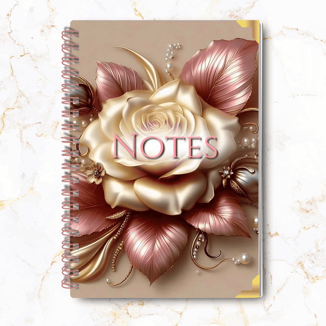 Pearl Petals Notebook - 8x10"