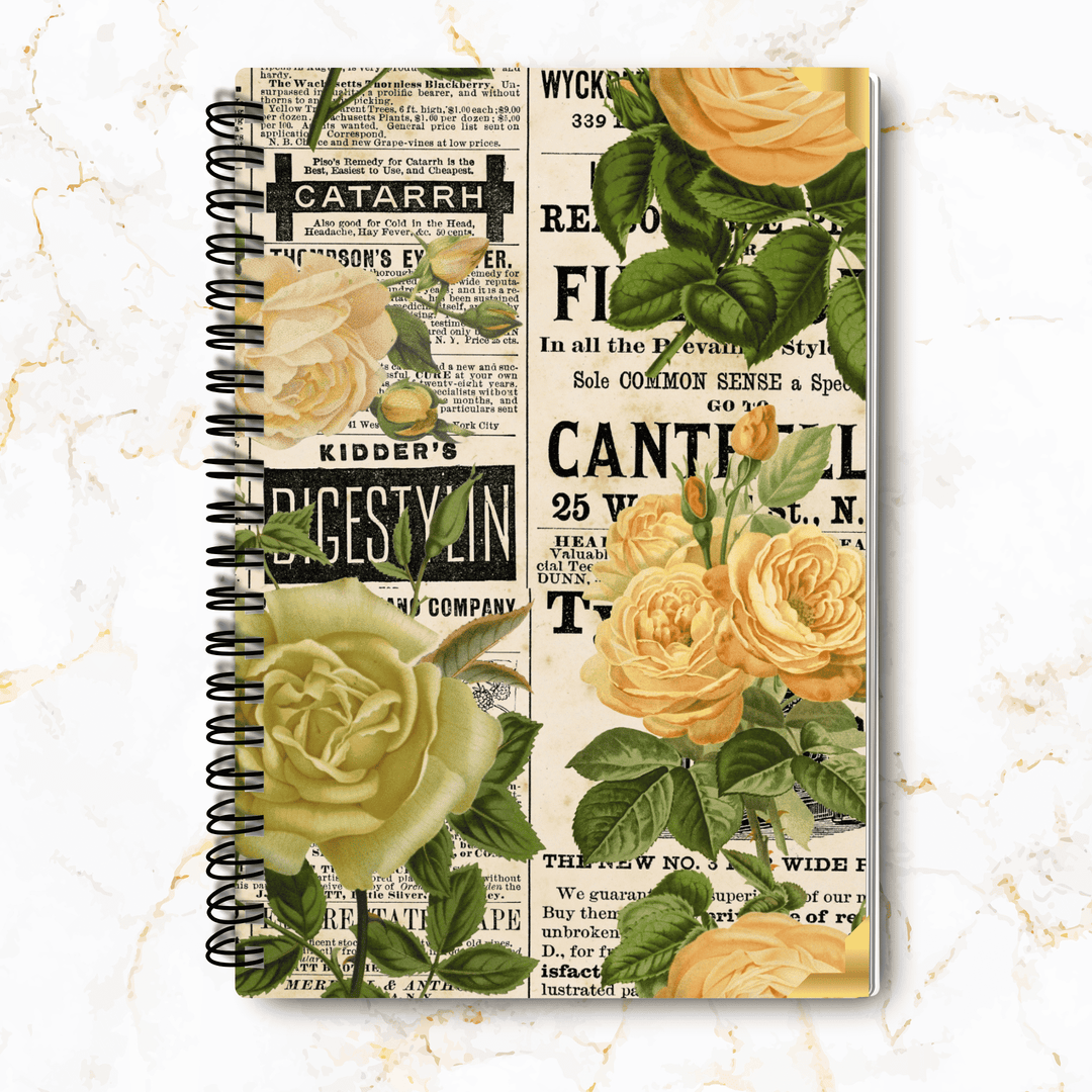 Lemon & Lace Notebook - 8x10"