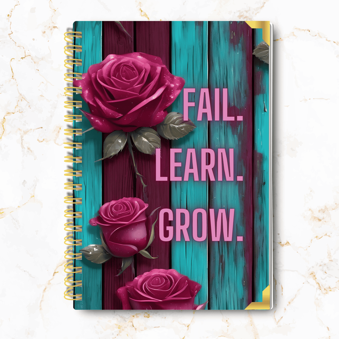 Fail. Learn. Grow. Notebook - 8x10"