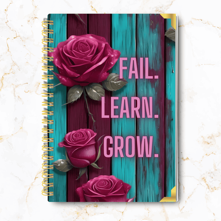 Fail. Learn. Grow. Notebook - 8x10"