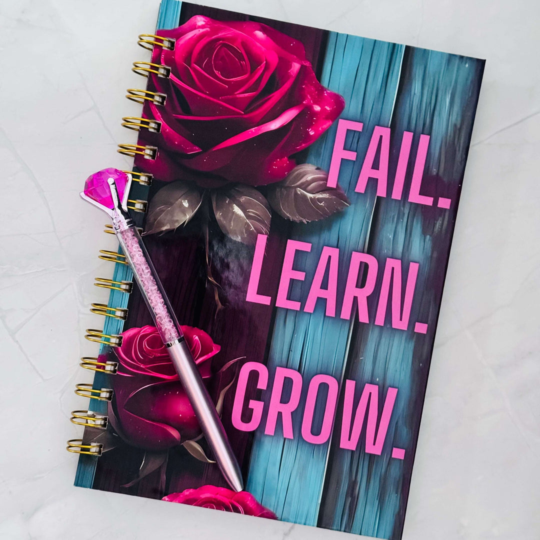 Fail. Learn. Grow. Notebook - 8x10"