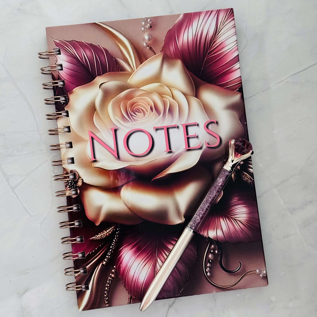Pearl Petals Notebook - 8x10"