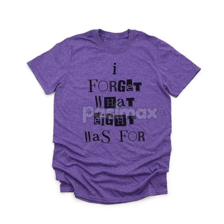 'I Forget What Eight Was For' Subversive T-Shirt – Violent Femmes Lyric Tee, Cult Classic Alternative Music Merch, Acoustic Punk Apparel