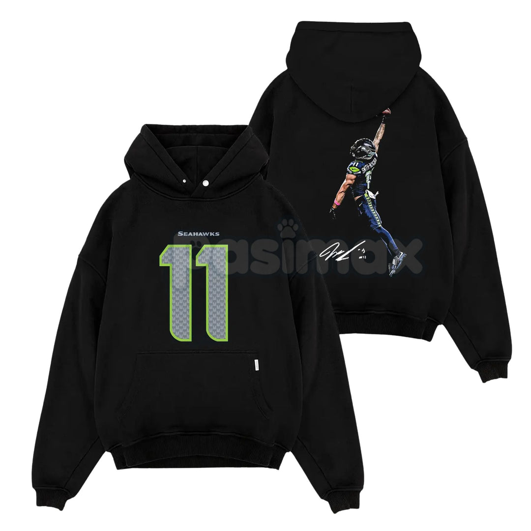 Jaxon Smith-Njigba 'POSTERIZED' T-Shirt - Seahawks JSN Graphic Hoodie, 12s Fan Retro Apparel, Cotton Sweatshirt Gift