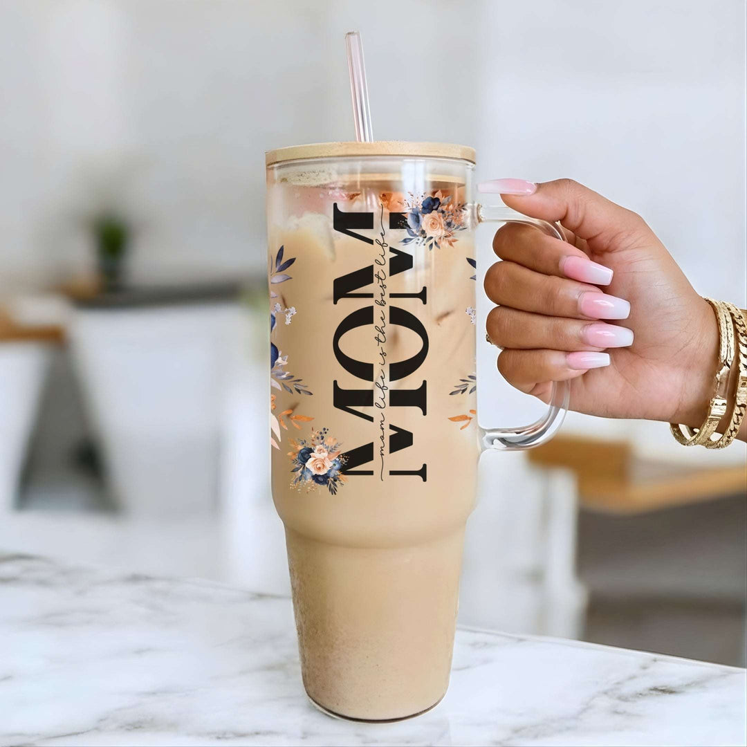 Mom Life Best Life Glass Cup