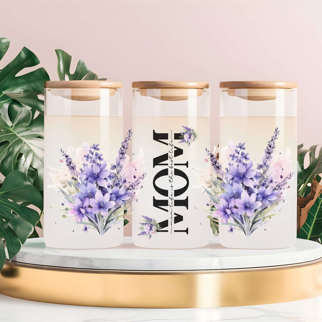 Mom Life Best Life Glass Cup
