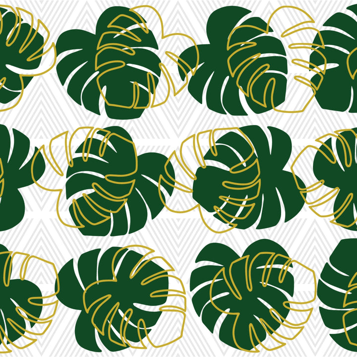 Monstera Leaf Glass Cup