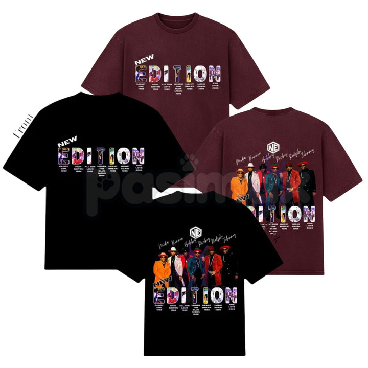 New Edition "Way Tour 2026" Inspired T-Shirt - Retro R&B Concert Graphic Tee, NE4Life Fan Merchandise, Vintage 90s Music Tour Style Apparel