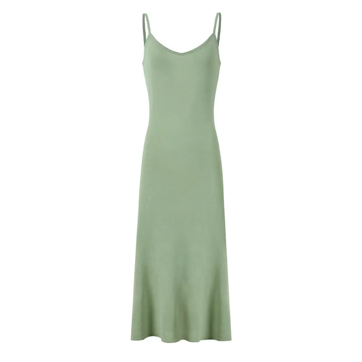 Bright Silk Summer Fashionable Knitted Slim Slimming Short Sleeve Maxi Dress for Women