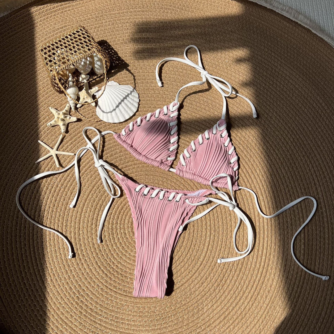 Fresh Sweet Personality Split Swimwear Swimsuit Bikini