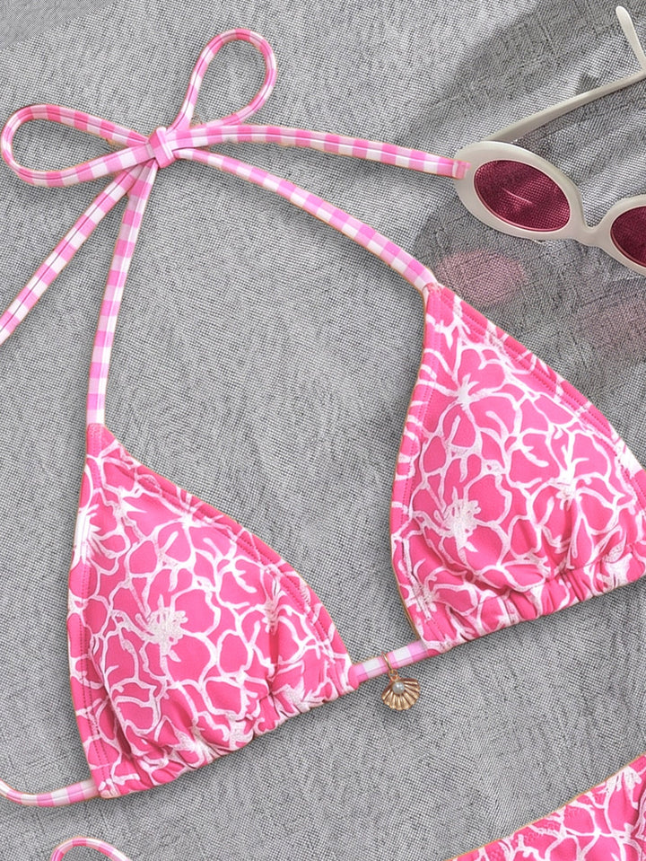 Bikini Three Point Halter Strap Sexy Split Bikini High Grade Sense Beach Swimsuit