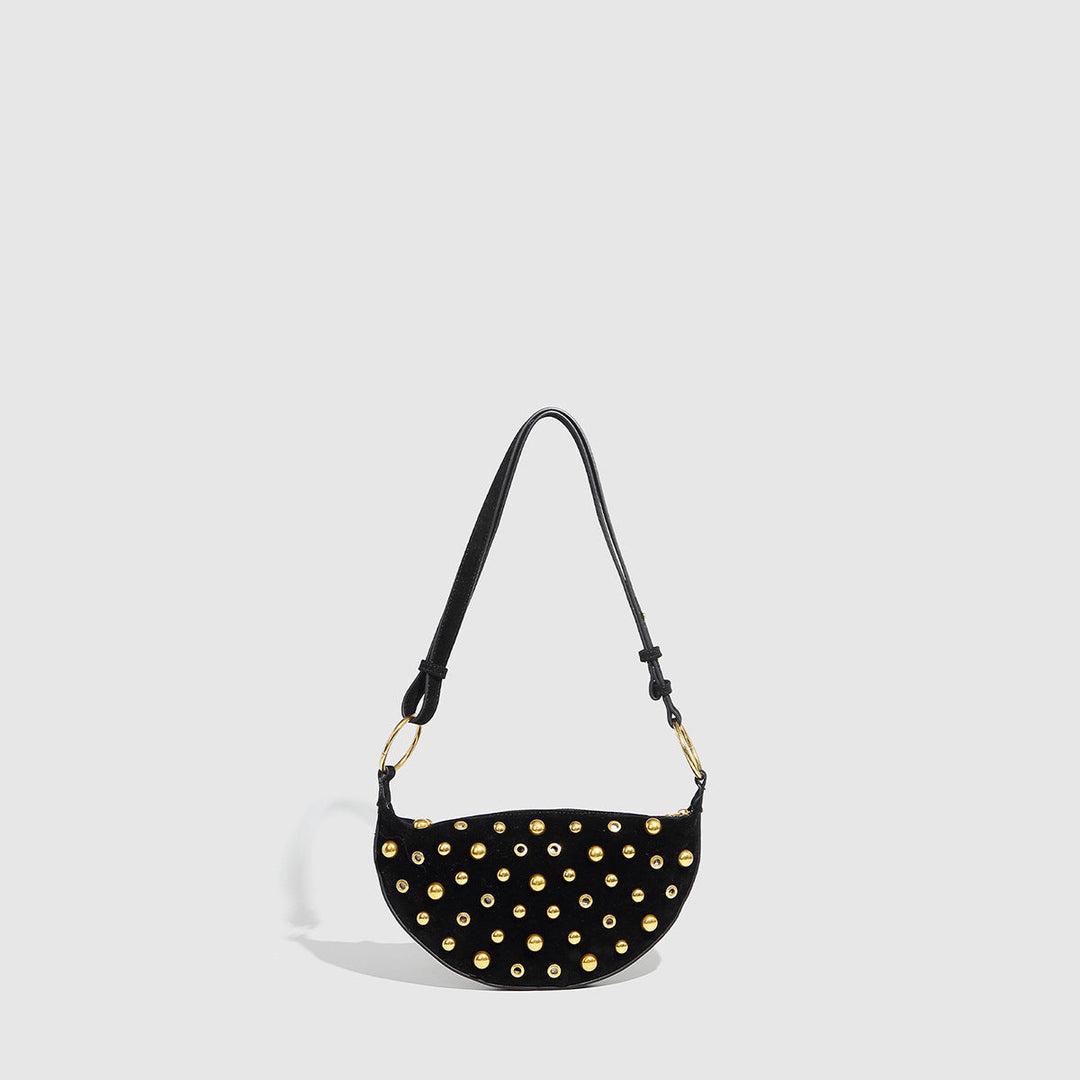 Motorcycle Retro Shoulder Bag Punk Rivet Rivet Crossbody Bag Women Bag