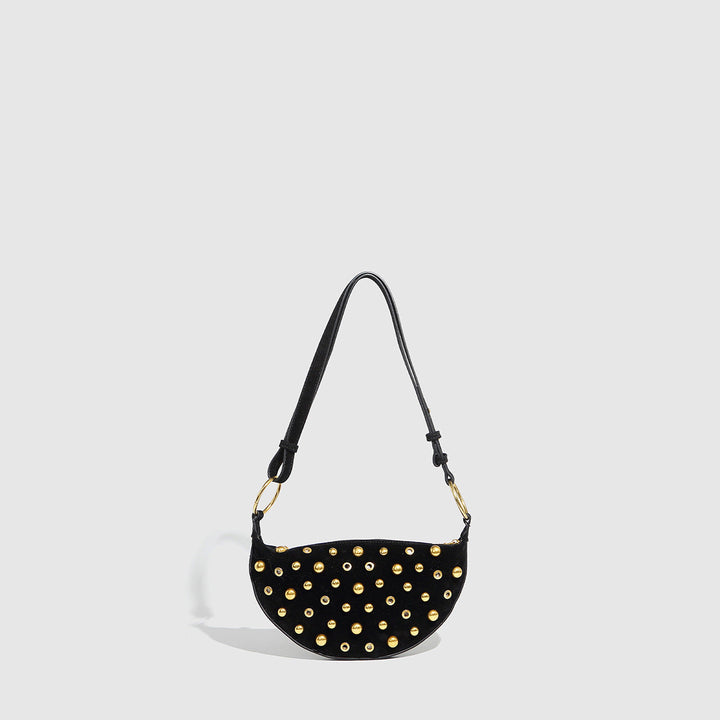 Motorcycle Retro Shoulder Bag Punk Rivet Rivet Crossbody Bag Women Bag