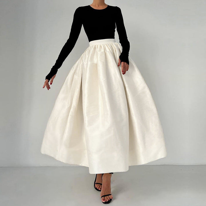 Spring Arrival Sexy Atmosphere Sweet Loose Big Hem Women A line Skirt