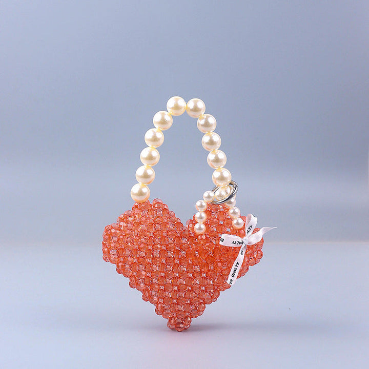 Summer Acrylic Stitching Hand Woven Bag Party Cocktail Goddess Love Handbag