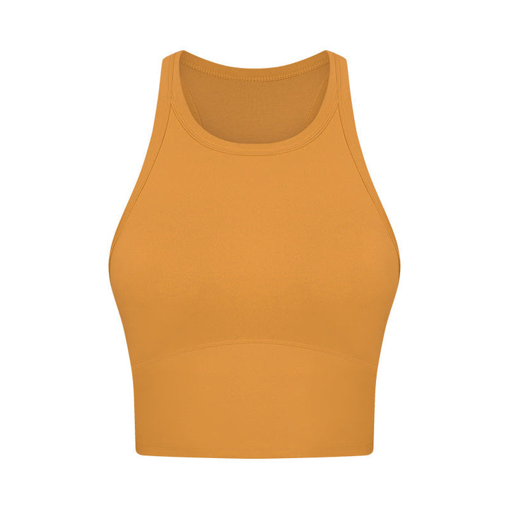Nude Feel With Chest Pad Yoga Vest Women Shockproof Push Up Accessory Breast Push Up Sports Underwear Bra