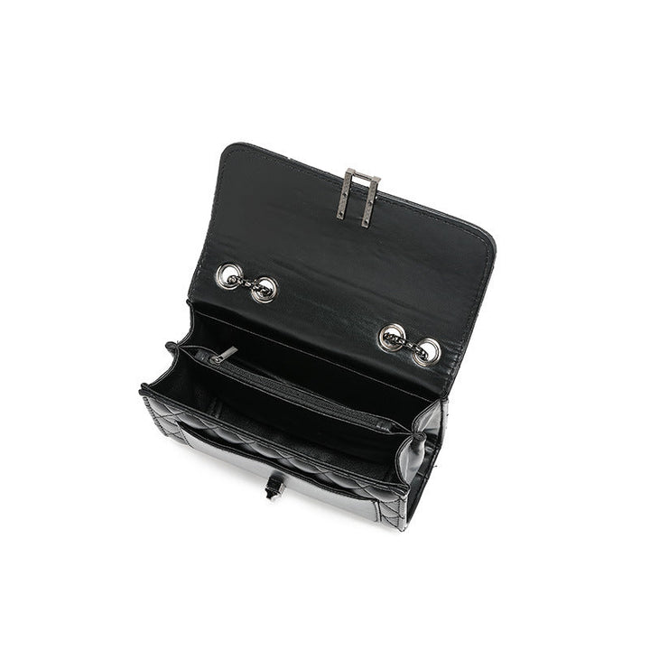 Rhombus Embroidery Line Small Square Bag Women Summer All Match Shoulder Bag Convenient Large Capacity Crossbody Chain Bag