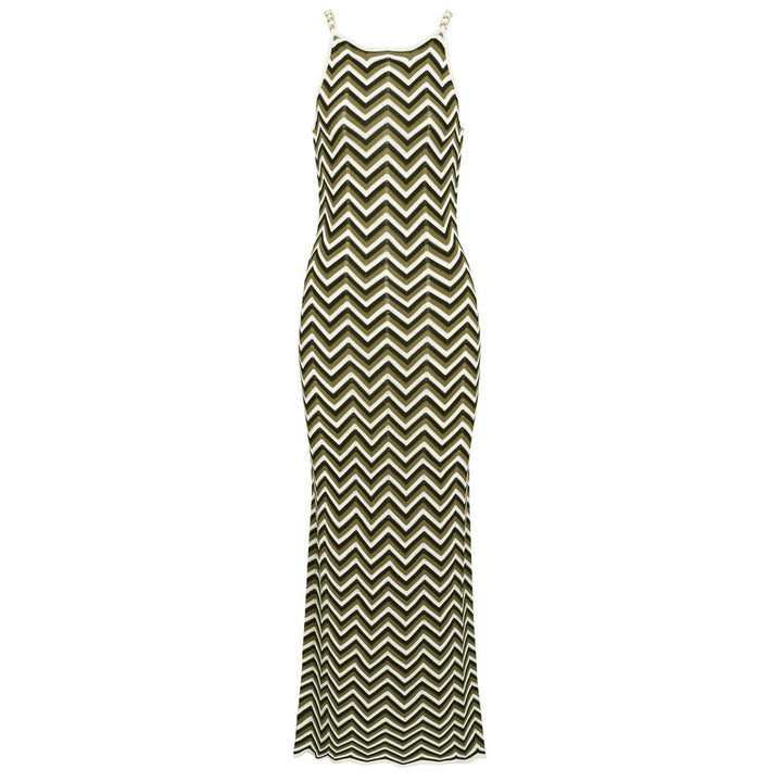 Summer Sleeveless Elastic Hip Slim Fit Slimming Knitted Cami Dress