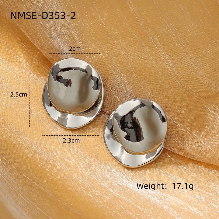 Arrival Water Drop Lotus Shape Titanium Steel Earrings Affordable Luxury Trendy All Match Non Fading Stainless Steel Eardrop