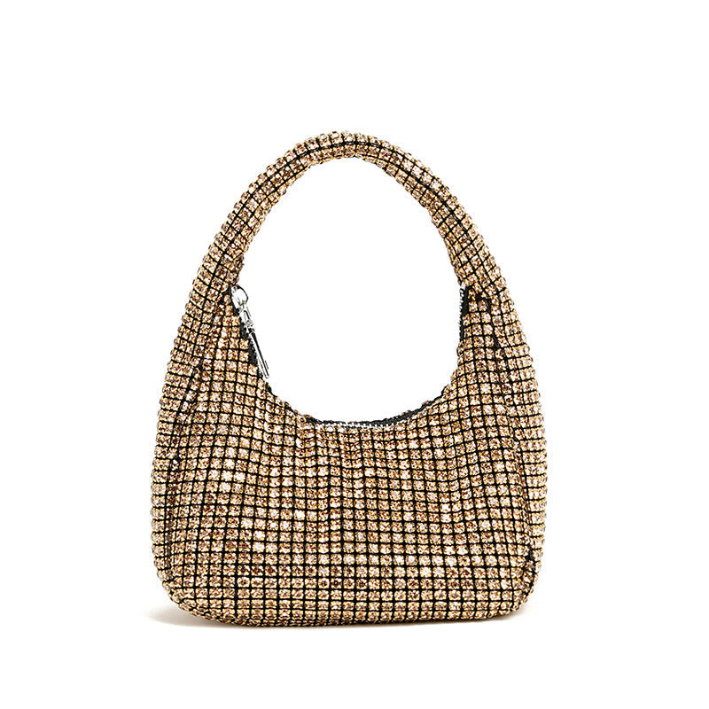 Shiny Diamond Bag Women Blingbling Internet Celebrity One Shoulder Crossbody Chain Makeup Phone Bag