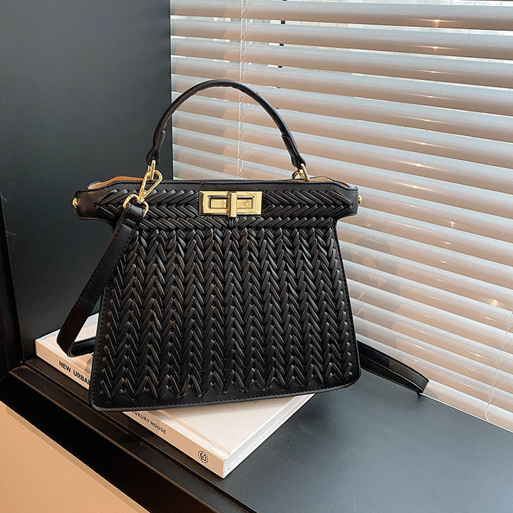 Handbags Women Woven Bag High Sense Large Capacity Creative Handbag Office Messenger Bag