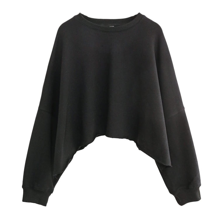 Short Sweatshirt Women Clothing Loose Fitting Cropped Slimming Fashionable Printed Street Sportswear Yoga Jacket Coat