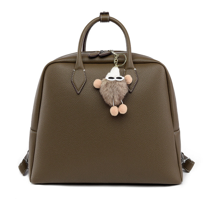 Backpack Simple Briefcase Large Capacity Office Backpack Casual Texture Handbags Women
