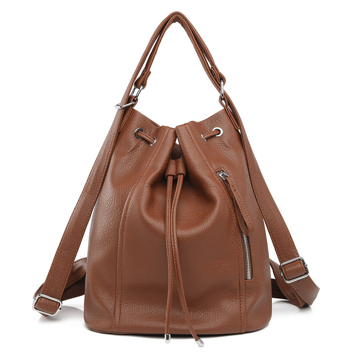 Casual Backpack Retro Women Backpack Drawstring Bag Bag Loose Sense Large Capacity Office Bag Women