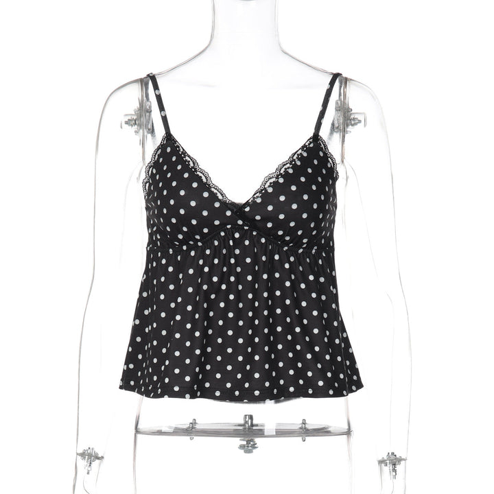 Thin Lace Lace Sling Spring Sexy Printed Vest