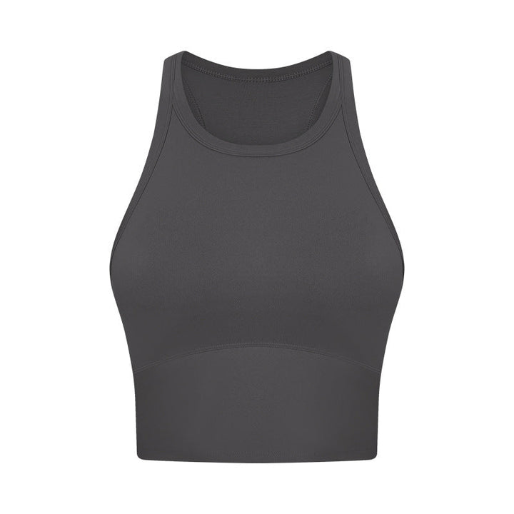 Nude Feel With Chest Pad Yoga Vest Women Shockproof Push Up Accessory Breast Push Up Sports Underwear Bra