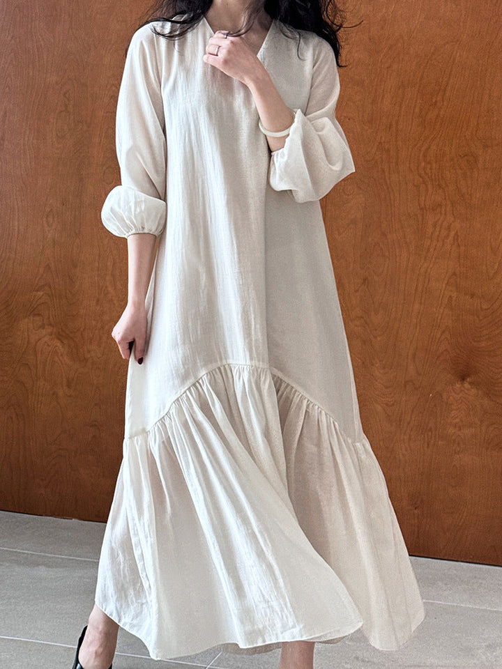 French Design Fishtail Dress Spring Loose Gentle Long Dress