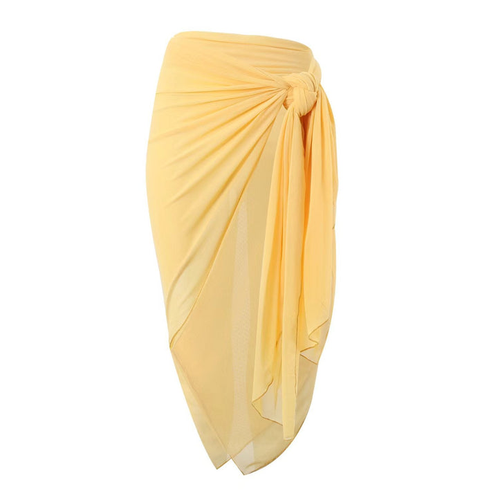One Piece Swimsuit Women Conservatively Thin Vintage Printed Hard Bag Swimsuit with Steel Bracket Tulle Skirt