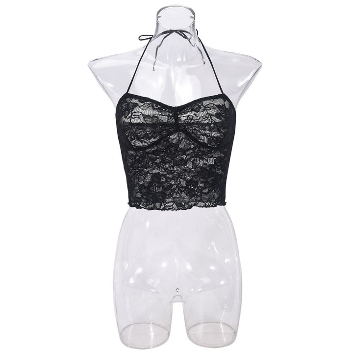Trendy Sexy Sexy Lightweight See through Lace up Wrapped Chest Backless Small Sling Women
