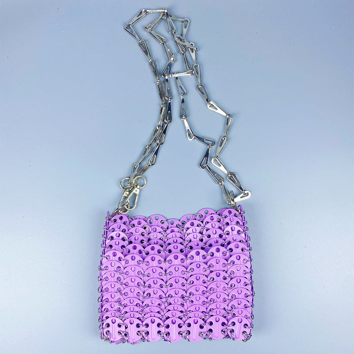 Metal Sequ Large Capacity Phone Crossbody Chain Bag DIY Handmade Bag Women Trendy