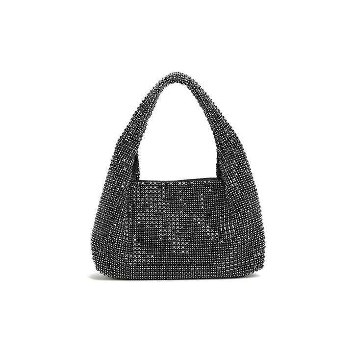 Dinner Bag Women Winter Rhinestone Bag Diamond Underarm Bag Hair Handbag